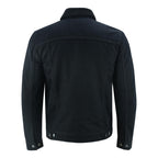 Heavyweight Denim Jacket Men's Fur Lined Streetwear Coat | Vintage Winter Biker Style