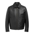 Classic Mens Moto Biker Leather Jacket Distressed Vintage Black Motorcycle Real Casual Leather Coat
