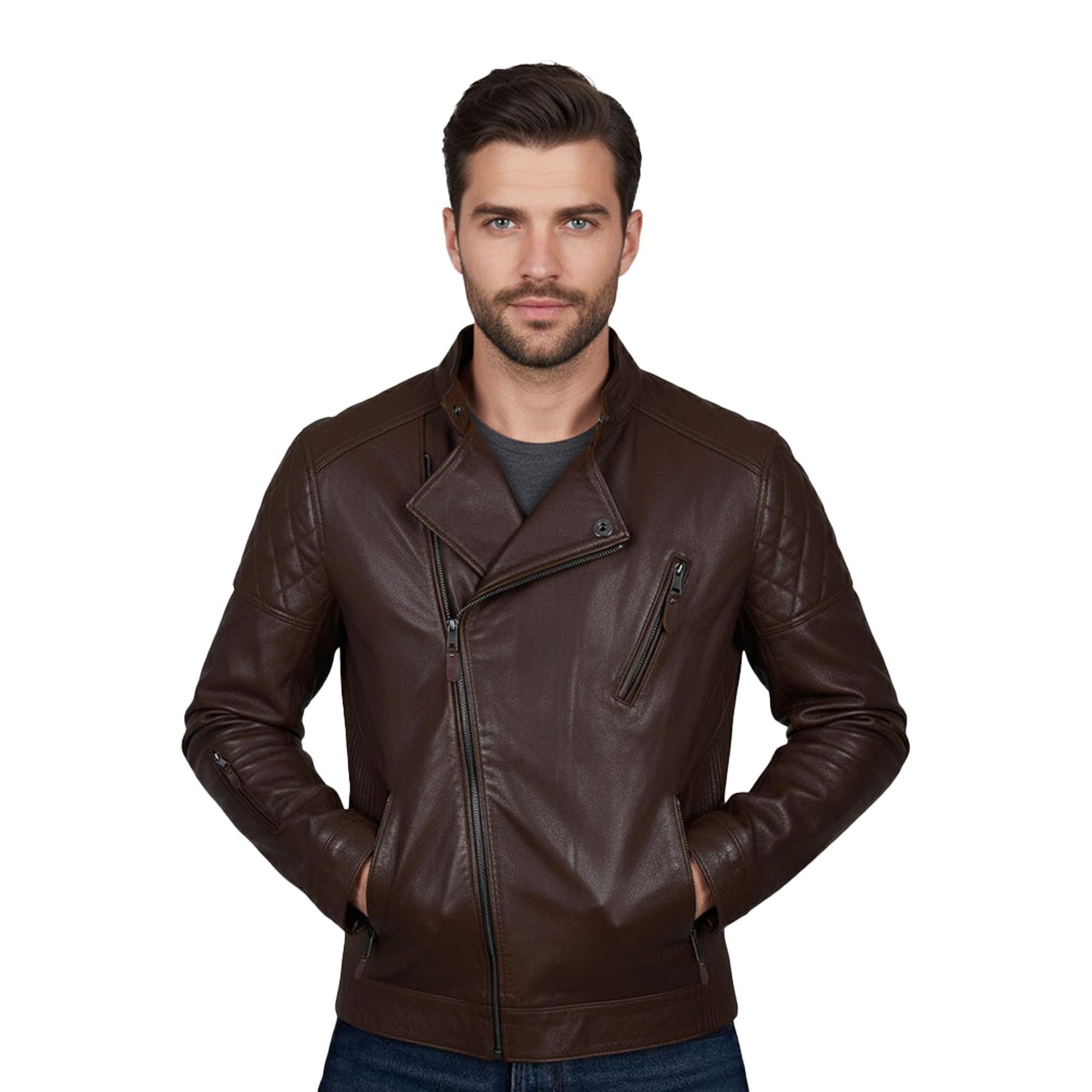 Leather Jacket For Men’s Biker Style Luxury Coat Premium Leather Streetwear Jackets