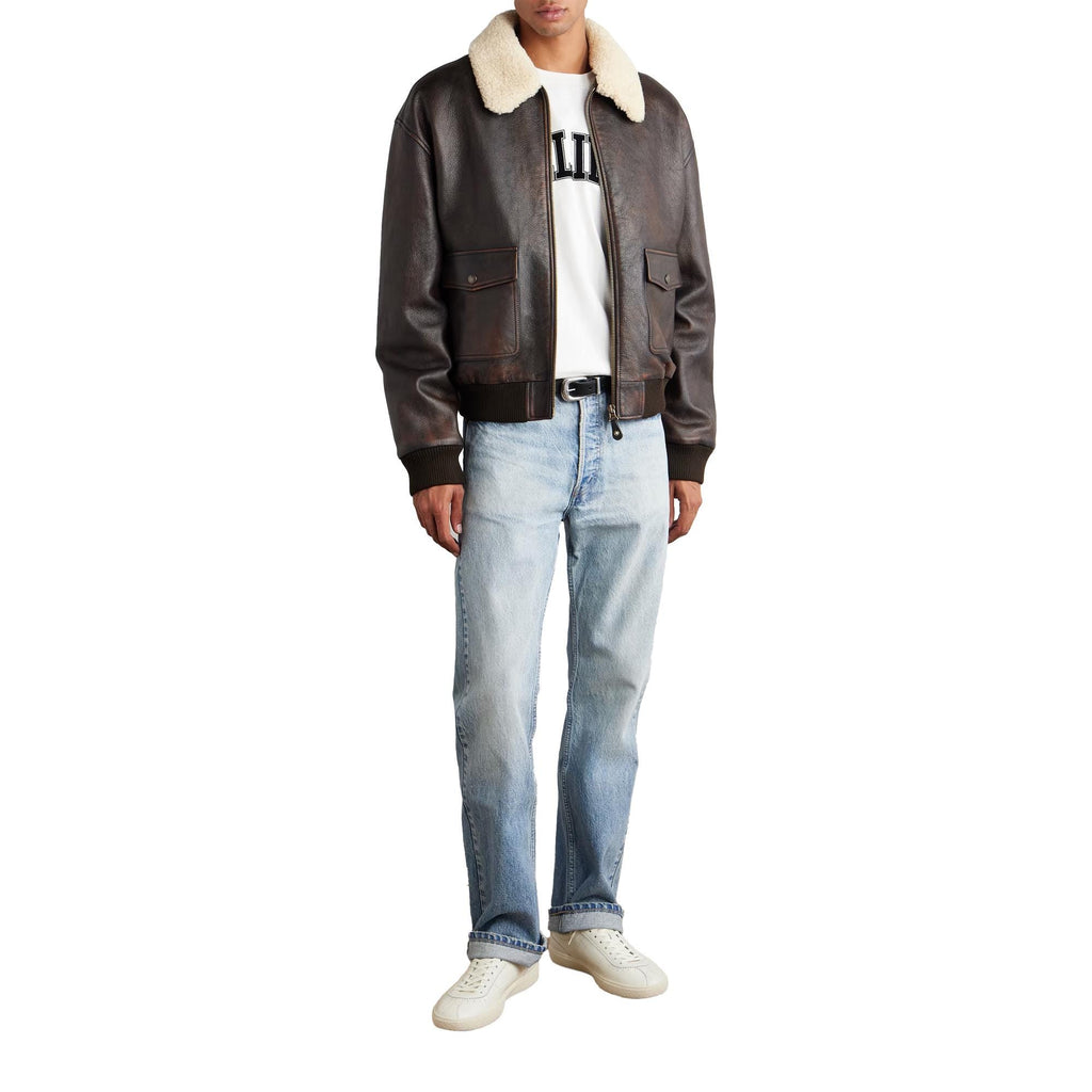 Men Leather Jacket Motorcycle Biker Style Western Cowboy Riding Jacket Classic Casual Warm Winter Coat
