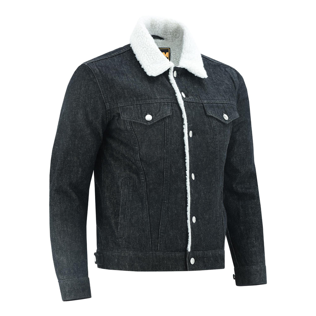 Retro Blue Jean Coat Men's Fur Lined Denim Jacket | Streetwear Vintage Outerwear