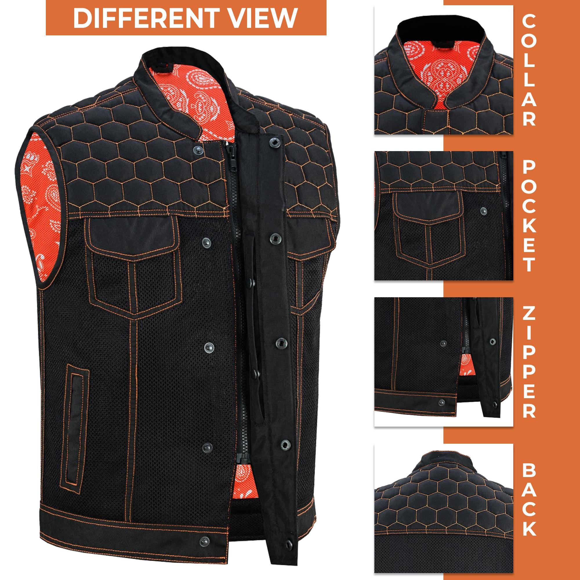Vintage Black Denim Vest Men's Heavyweight Trucker Jean Vest | Classic Biker Sleeveless Top