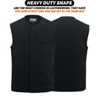 Denim Vest Men Ripped Jean Raw Edge Cut Punk Rock Streetwear Sleeveless Biker Vests