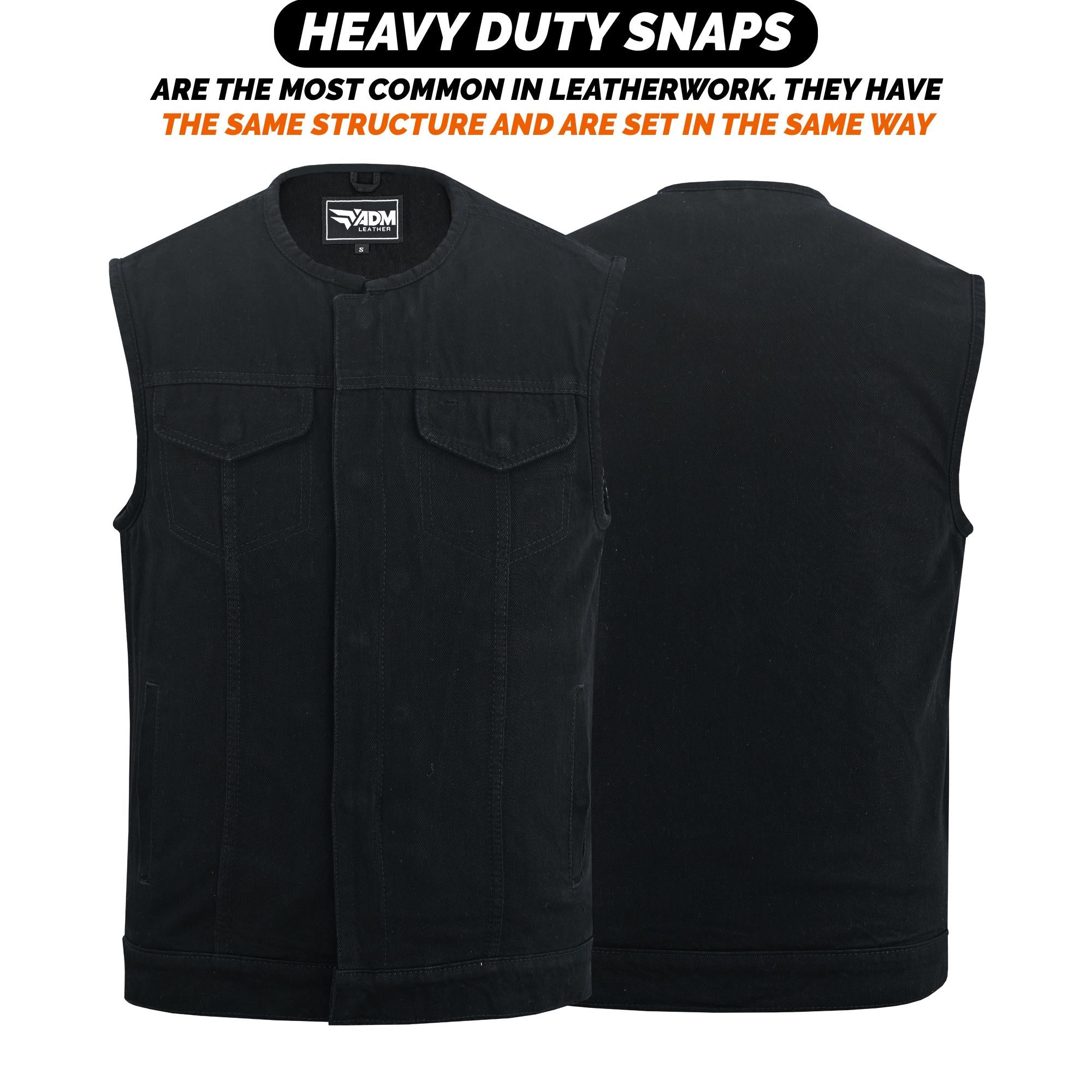 Denim Vest Men Ripped Jean Raw Edge Cut Punk Rock Streetwear Sleeveless Biker Vests