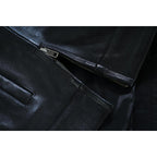 Handmade Cowhide Leather Biker Vest: SOA Club Style, Concealed Carry