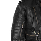 Cyberpunk Style Black Leather Moto Jackets Men's Biker Coat Steampunk Tactical Jacket Motorcycle Coat