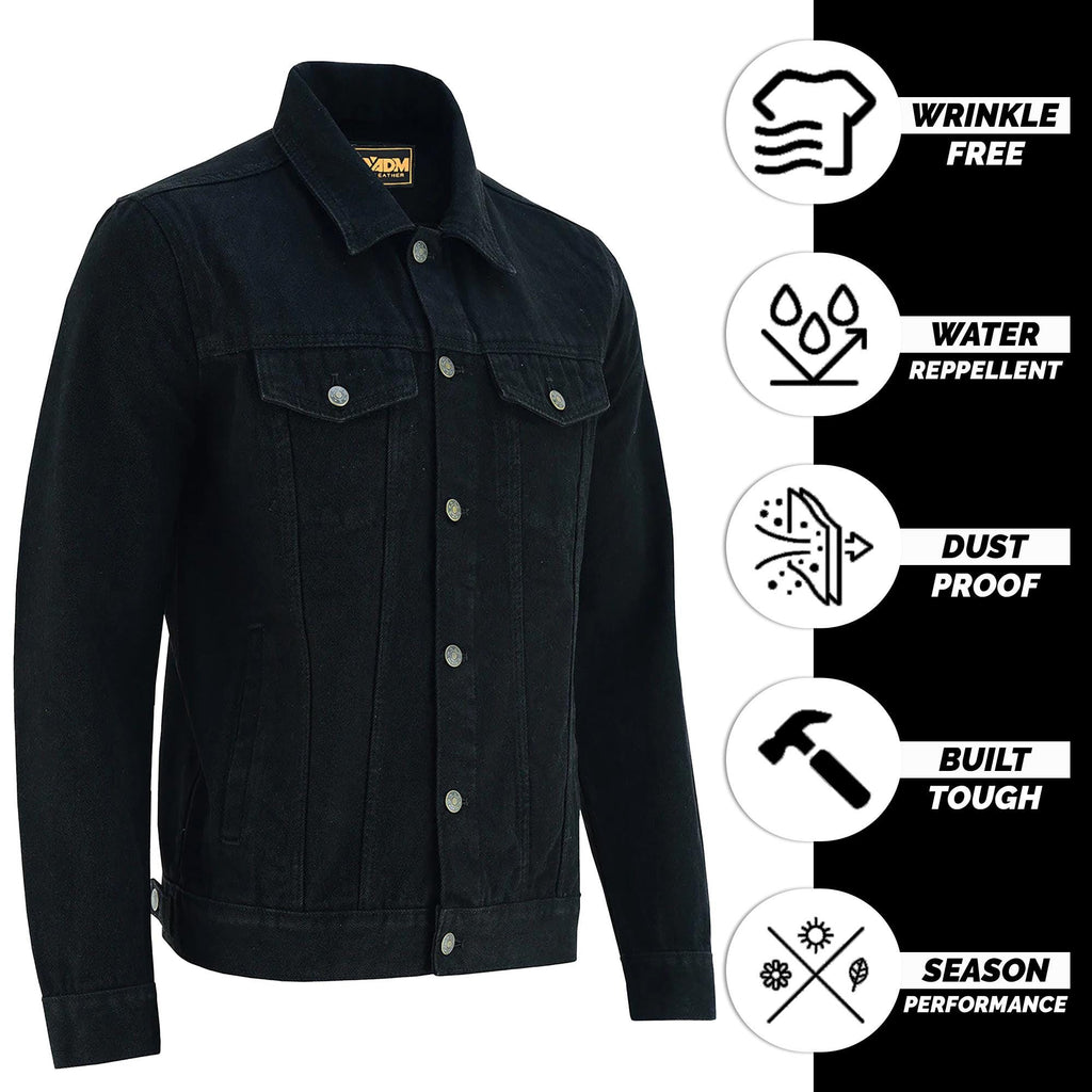 Men's Sherpa Lined Denim Jacket Classic Vintage Jean Coat | Warm Winter Streetwear