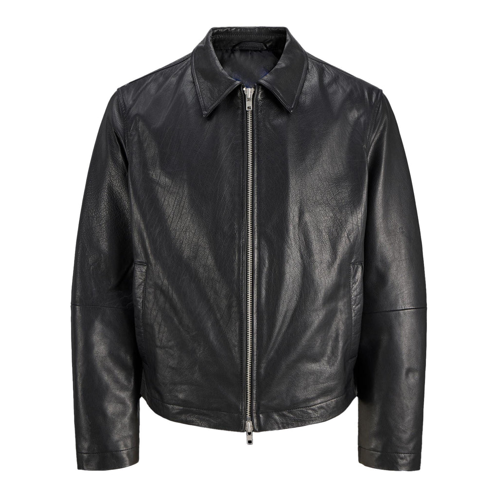 Classic Black Leather Jacket Men Streetwear Fashion Biker Style Jackets For Men