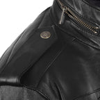 Cyberpunk Style Black Leather Moto Jackets Men's Biker Coat Steampunk Tactical Jacket Motorcycle Coat