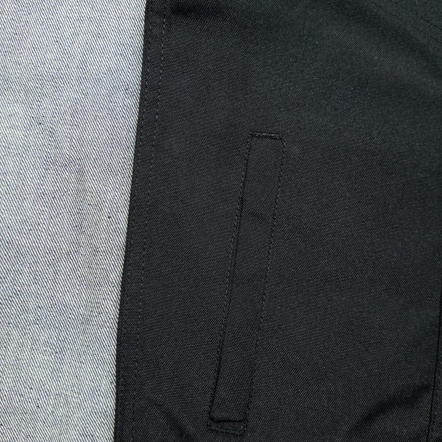 Cordura Motorcycle Vest: Handmade Leather Trim Biker Club Vest