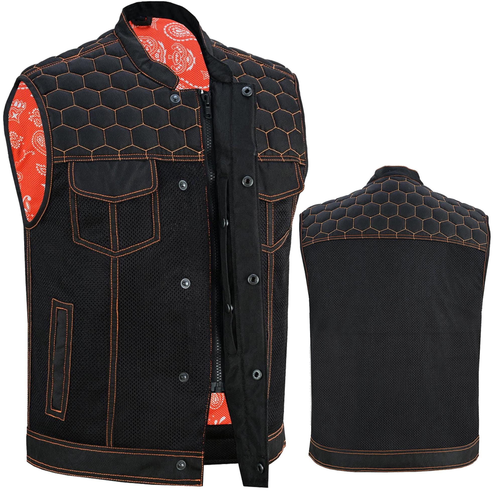 Vintage Black Denim Vest Men's Heavyweight Trucker Jean Vest | Classic Biker Sleeveless Top