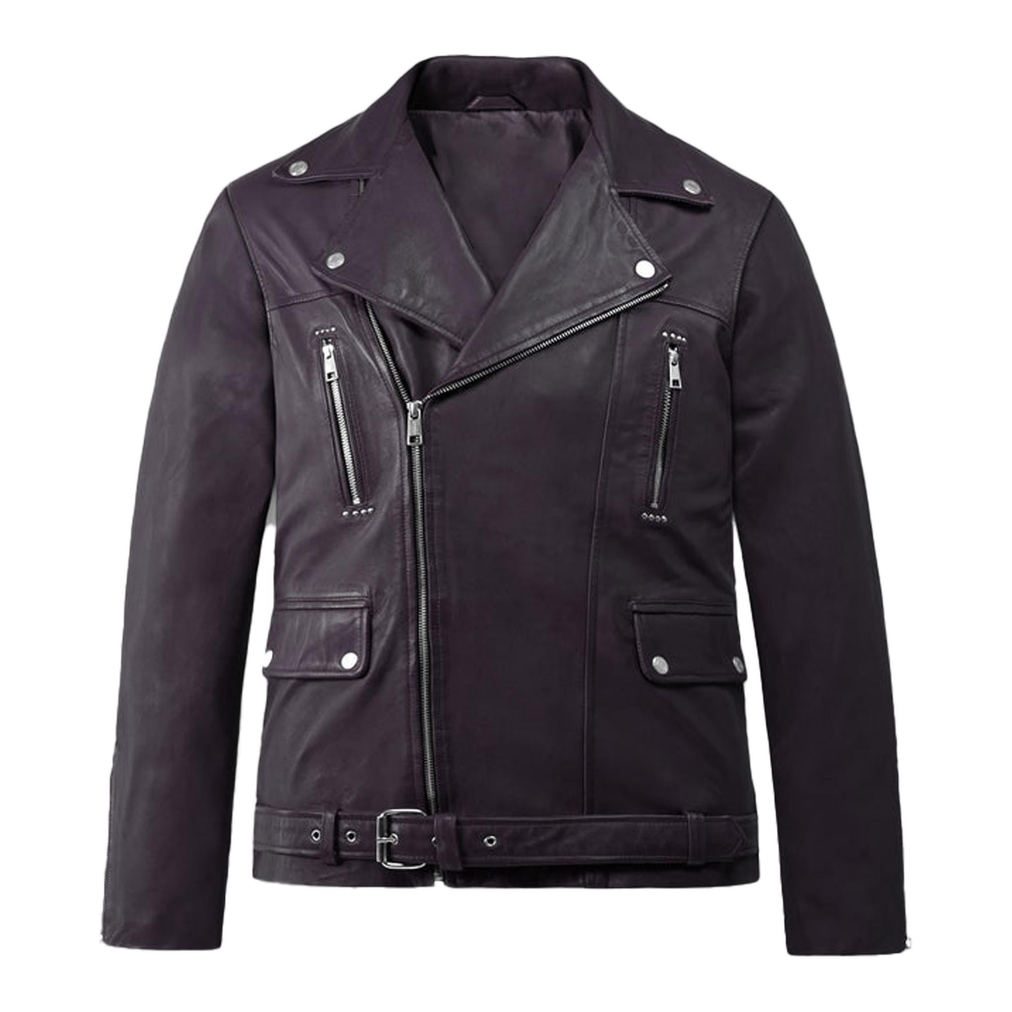 Premium Leather Jacket Men's Classic Trucker Style Soft Coat Unique Fashion Gift for Him Western Leather Shirt