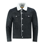 Retro Blue Jean Coat Men's Fur Lined Denim Jacket | Streetwear Vintage Outerwear