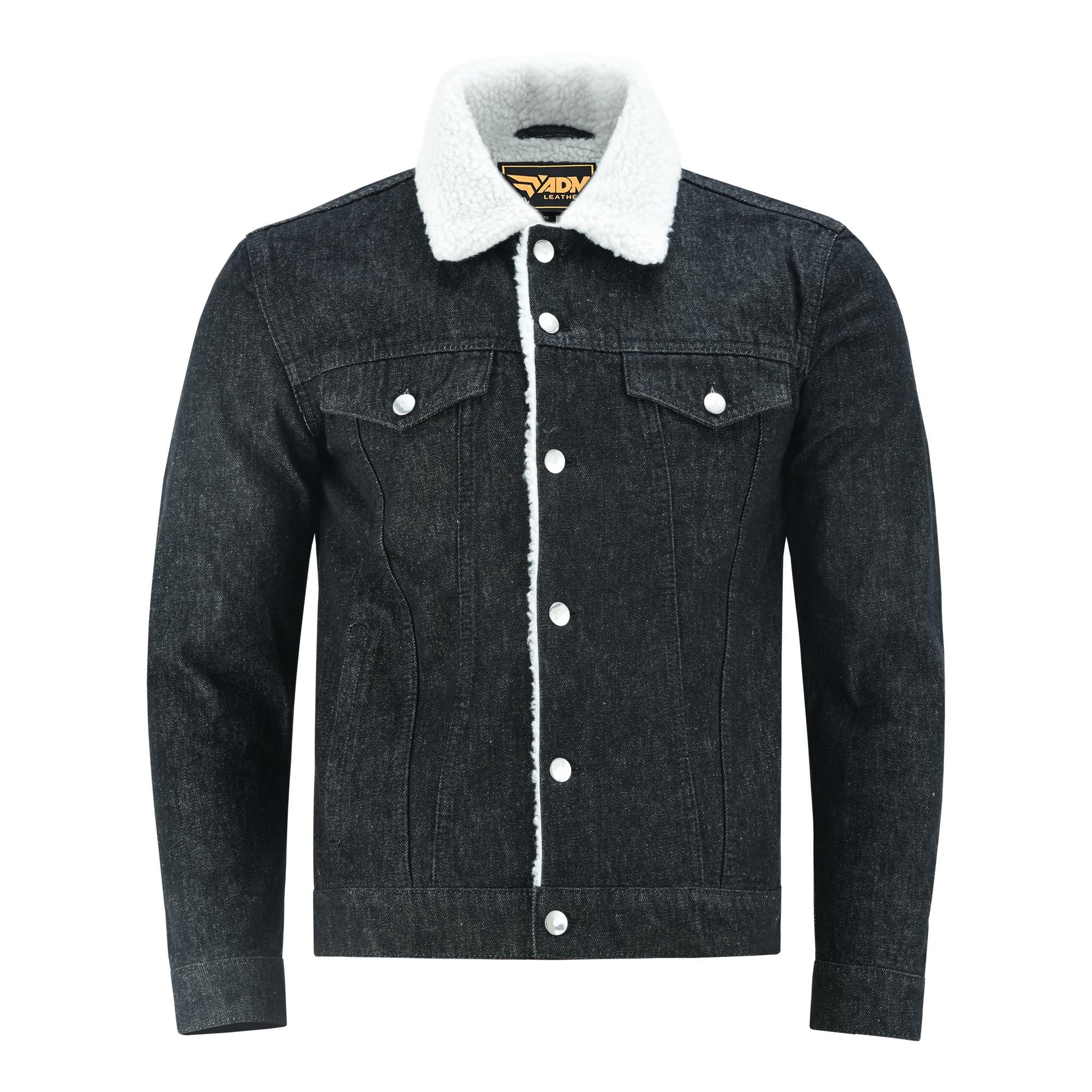 Retro Blue Jean Coat Men's Fur Lined Denim Jacket | Streetwear Vintage Outerwear