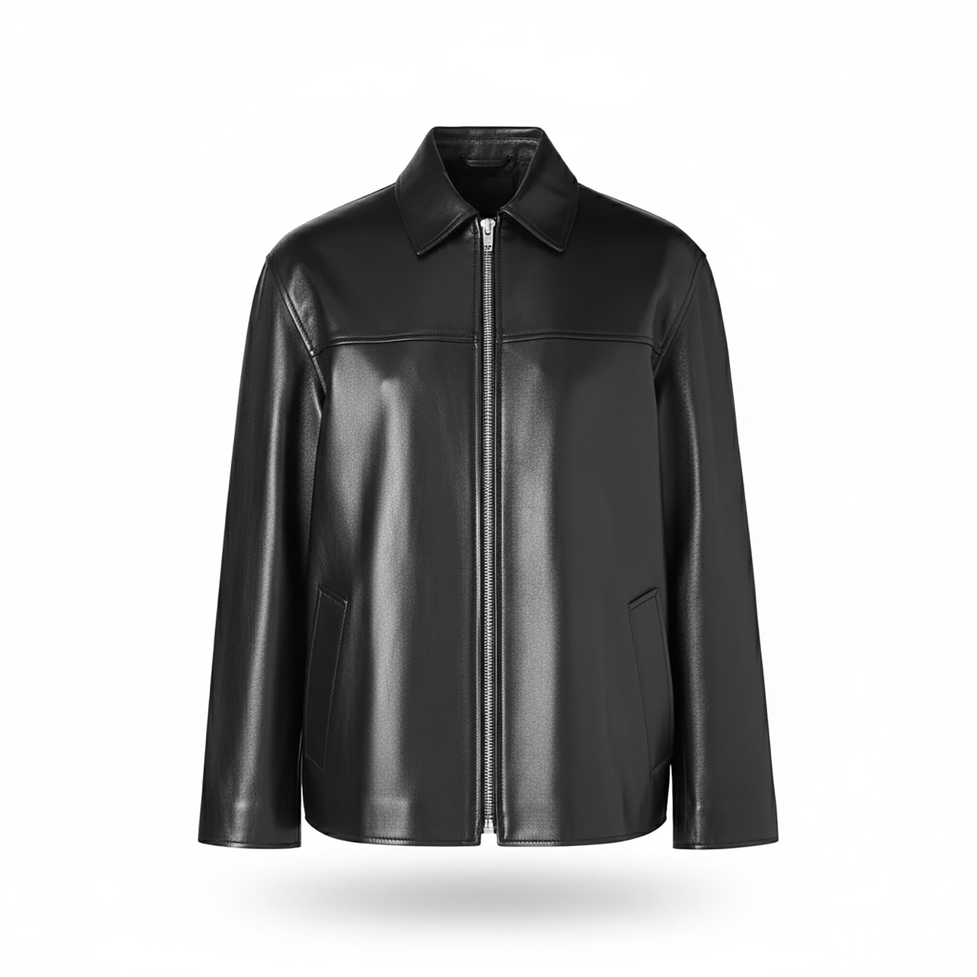 Mens Motorcycle Biker Leather Jacket Vintage Streetwear Moto Western Cowboy Riding Jackets