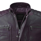 Leathers Jacket Men’s Biker Coat Luxury Quilted Shoulder Premium Real Leather Biker Streetwear Coats