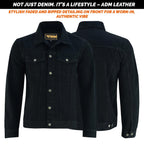 Men's Sherpa Lined Denim Jacket Classic Vintage Jean Coat | Warm Winter Streetwear