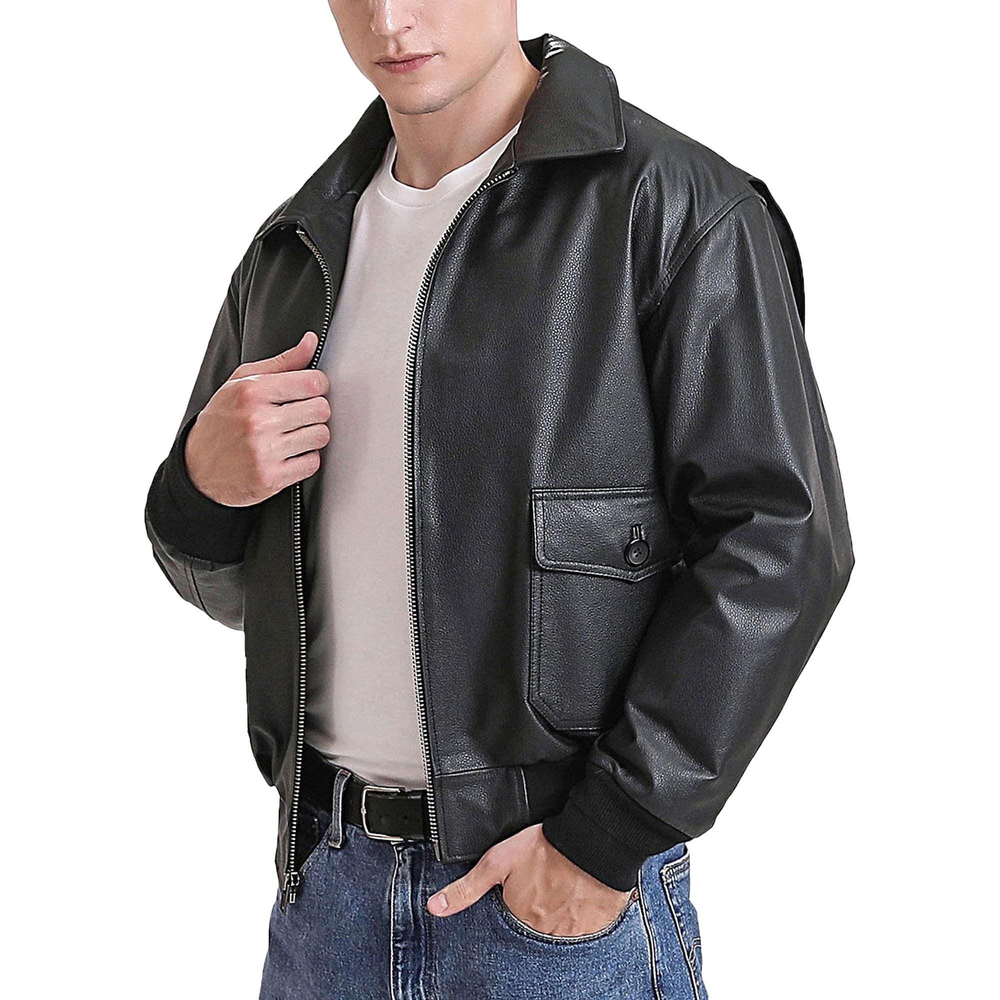 Classic Normad Black Leather Jacket Western Cowboy Biker Style Bomber Jackets For Men