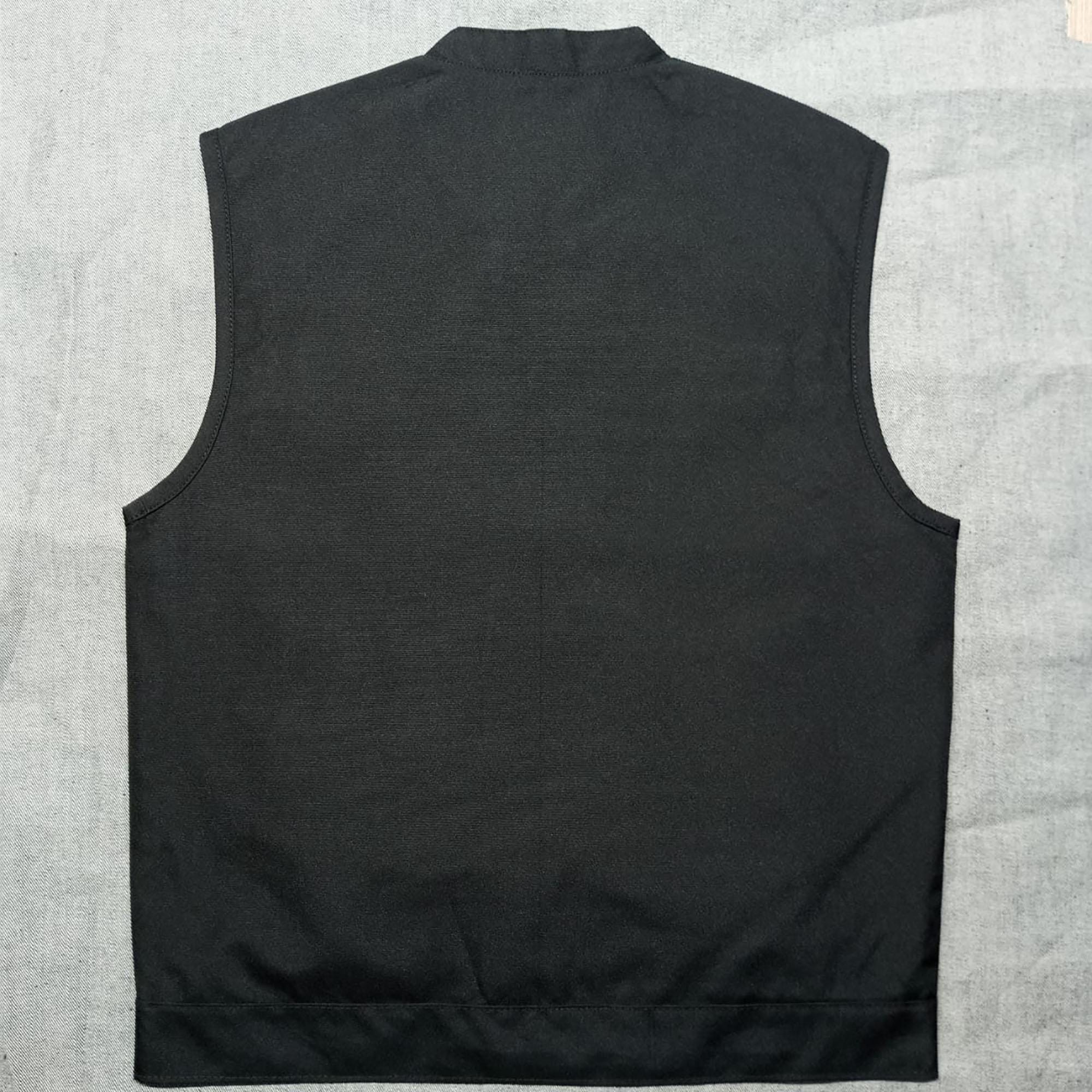 Cordura Motorcycle Vest: Handmade SOA Style Biker Vest with Concealed Carry