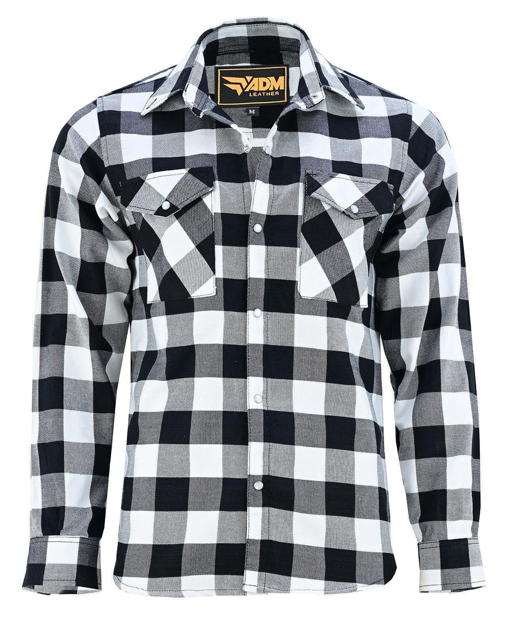 Men's Kevlar Flannel Shirt Armored Plaid Biker Riding Gear | CE-Approved Safety Jacket