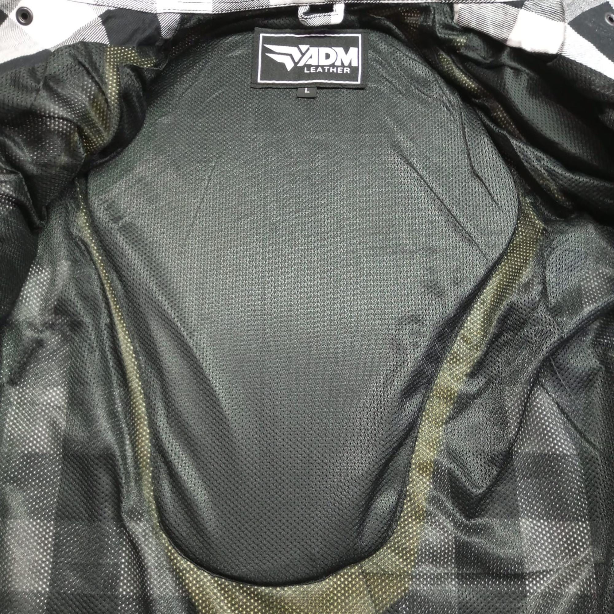 Men's Kevlar Flannel Shirt Armored Plaid Biker Riding Gear | CE-Approved Safety Jacket