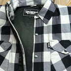 Men's Kevlar Flannel Shirt Armored Plaid Biker Riding Gear | CE-Approved Safety Jacket