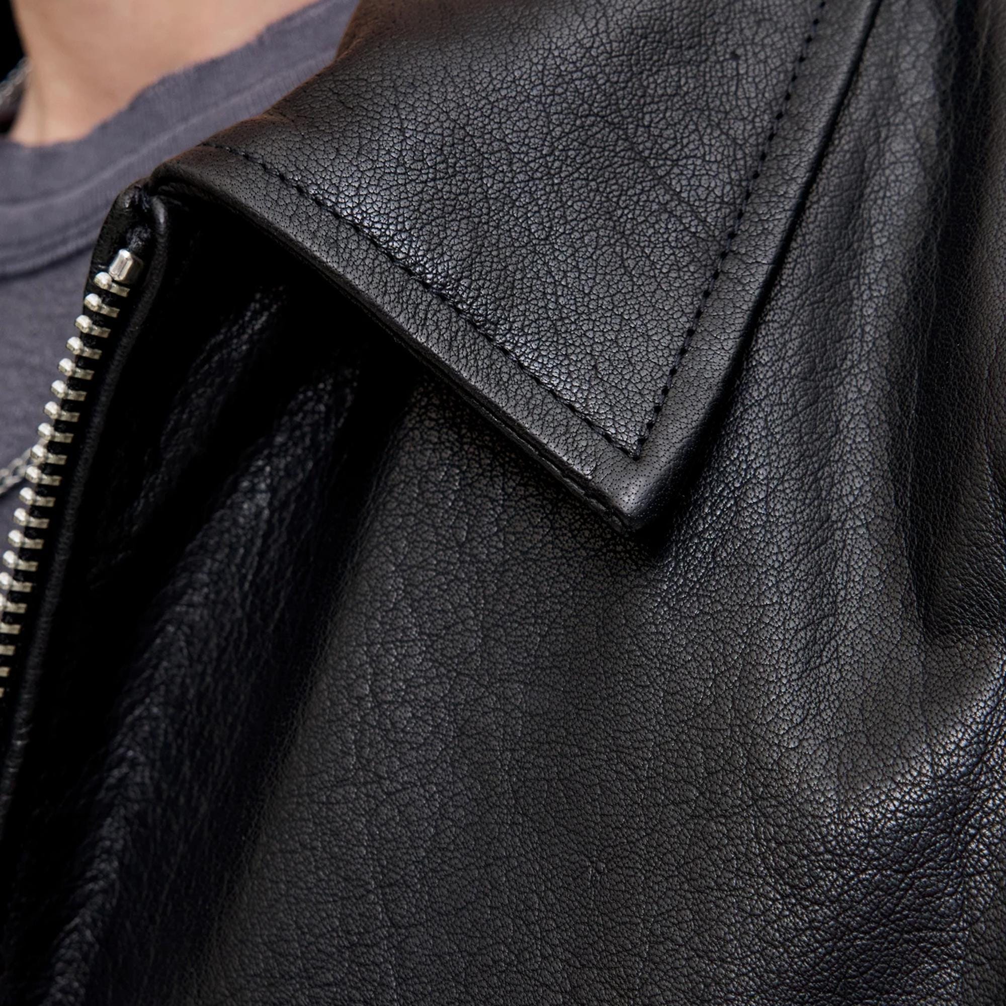 Classic Black Leather Jacket Men Streetwear Fashion Biker Style Jackets For Men