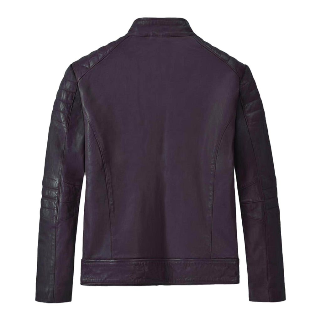 Leathers Jacket Men’s Biker Coat Luxury Quilted Shoulder Premium Real Leather Biker Streetwear Coats