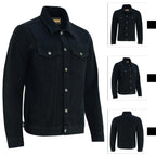 Men's Sherpa Lined Denim Jacket Classic Vintage Jean Coat | Warm Winter Streetwear