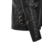 Cyberpunk Style Black Leather Moto Jackets Men's Biker Coat Steampunk Tactical Jacket Motorcycle Coat