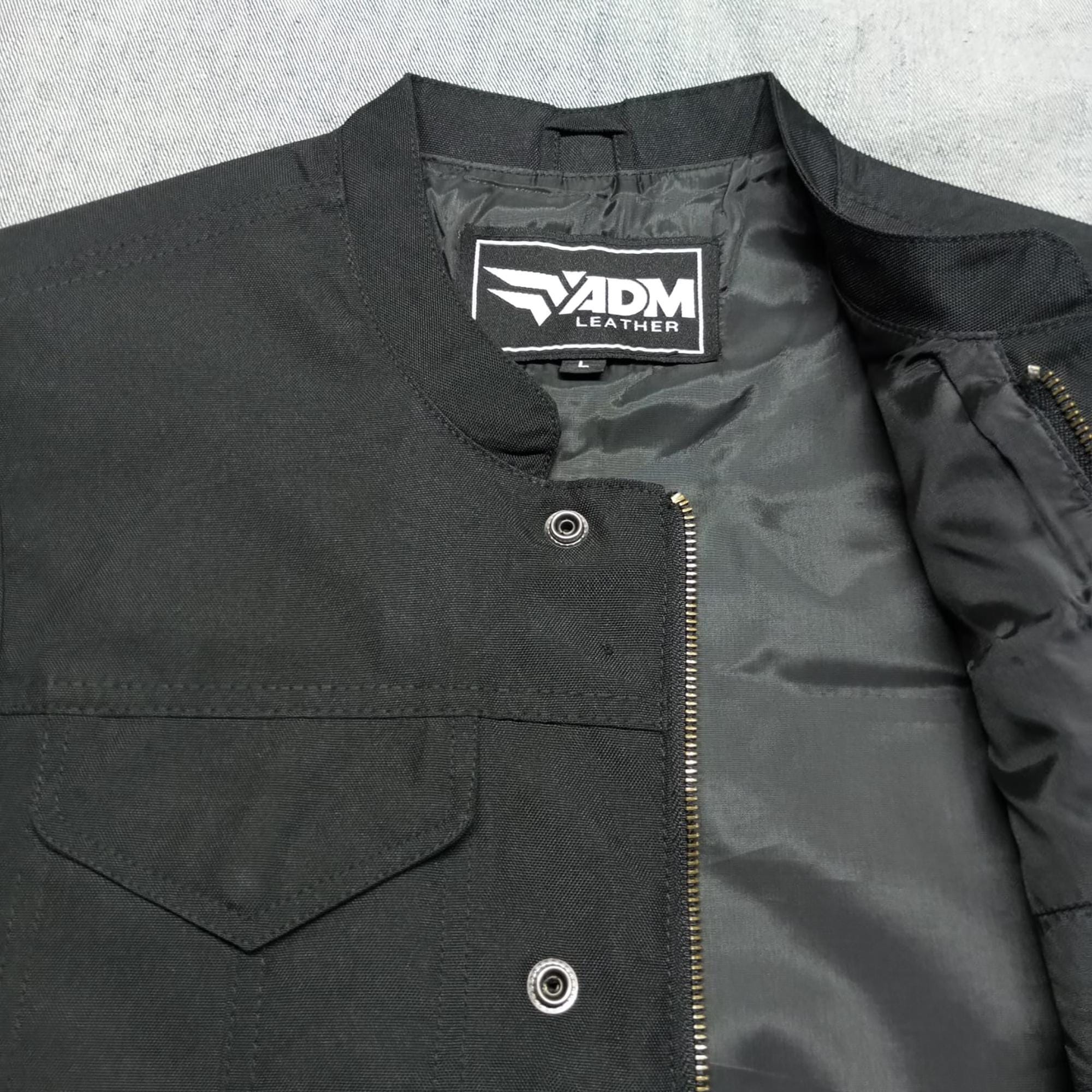 Cordura Motorcycle Vest: Handmade SOA Style Biker Vest with Concealed Carry