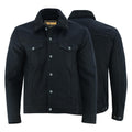 Heavyweight Denim Jacket Men's Fur Lined Streetwear Coat | Vintage Winter Biker Style