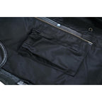 Handmade Cowhide Leather Biker Vest: SOA Club Style, Concealed Carry