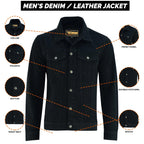 Men's Sherpa Lined Denim Jacket Classic Vintage Jean Coat | Warm Winter Streetwear