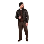 Men’s Motorcycle Biker Leather Jacket Classic Moto Riding Real Leathers Office Work Wear Jacket For Men