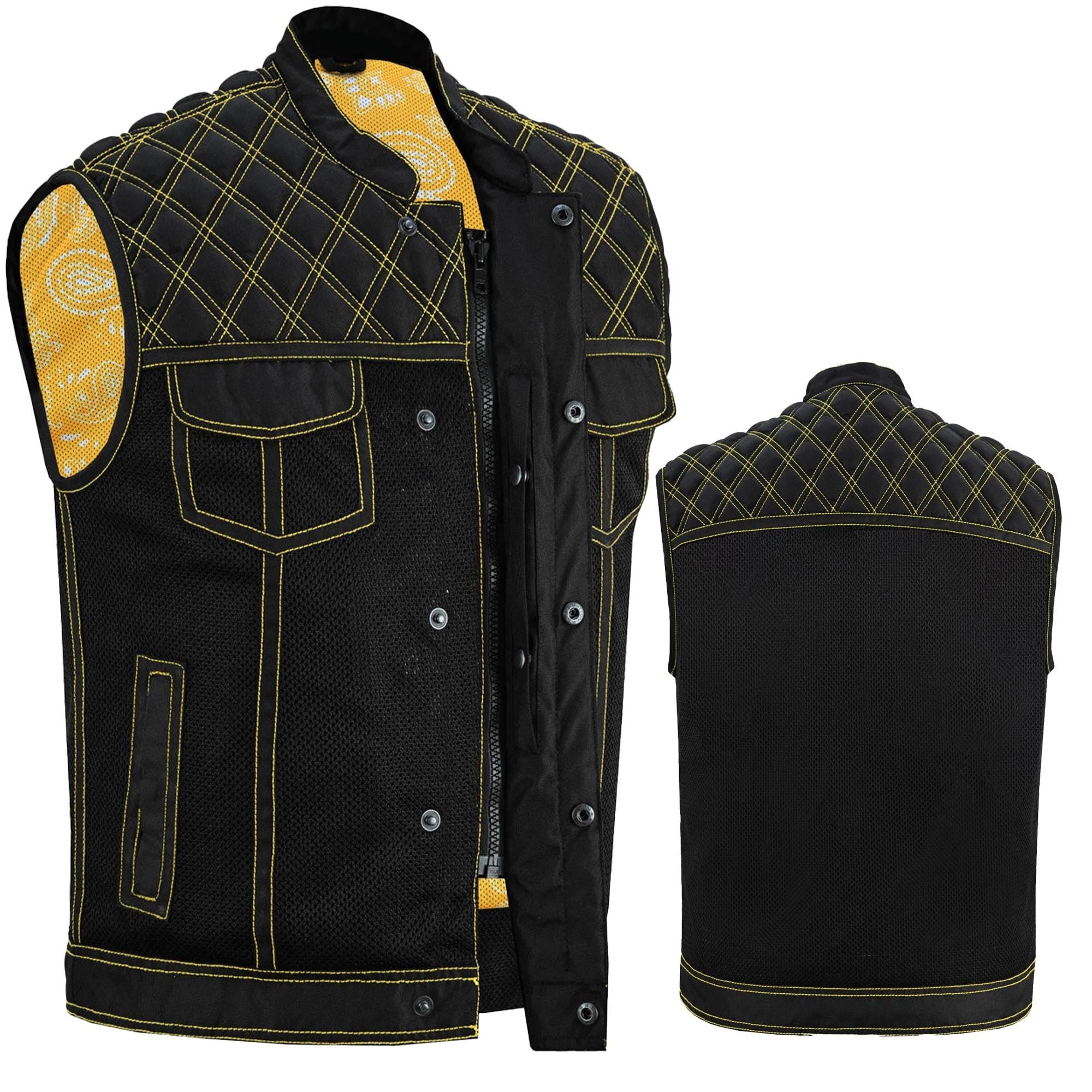 Western Style Biker Vest Men's Distressed Leather Top | Sleeveless Motorcycle Gear