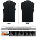 Denim Vest Men Ripped Jean Raw Edge Cut Punk Rock Streetwear Sleeveless Biker Vests